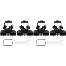 4X Soporte para Barra de Luces LED, Soporte para Faros Delanteros de Coche, Abrazadera para Reflectores, Soporte para Barra de Foco, Accesorios para