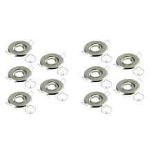 10X High Quality MR11 Bulb Holder Recessed LED Spotlights Frame Adjustable Ceiling Light Led Holders Cutout 45mm