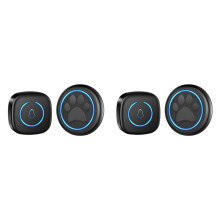 2X Campainha Sem Fio para Cães e Gatos, Alcance de 300 M, 60 Músicas, Alto Volume, À Prova D'Água, Campainha de Treinamento para Casa Inteligente,