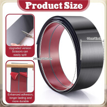 2X Door Kick Plate Stainless Steel Toe Kick Cover Kickplate Door Bottom Protectors Commercial Baseboard Plate 4x102 Inch
