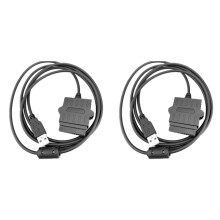 2X USB Programming Cable for DM4400 DM4600 DM3600 XPR5350 XPR4500 DR3000 M8200 R8200 M8268 CB Radio Programming
