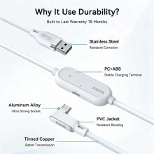 2X AMVR 18W Rechargeable VR Link Cable for Quest 3/3S /2 /Pro Fast Charging Type-C USB Cable for Pico4