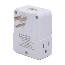 US Plug, 2Pcs 24-Hour Outlet Timer with 2 Grounded Outlets,Programmable Timer for Electrical Outlets,30-Minute Intervals