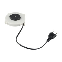 2X Auto Retractable Power Reel Cable 102x18.5mm 220v Camping Wire Power Reel Cables Sleeve for Global EU Plug