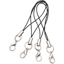 Black Phone Lanyard Strap with Lobster Clasp for Keychain USB Drive DIY Jewelry Making 20pcs