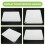 Large Silicone Pot Holder Square Thick Heat Insulation Pad Non-Slip Corrugated Kitchen Table Mat(White) 7