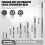 22Pcs Driver Bit K5 Impact Screwdriver Bits Anti-Slip Magnetic Drill Bits TeethPhillips CrossHead Electric Drill 6