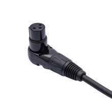 2 Stuks XLR Microfoon Verlengkabel Adapter, 90 Graden XLR Female Naar Rechte XLR Mannelijke 3-Pin Mic Kabel 1.8M