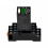 2X H3Y-4 AC220V Liquid Crystal  Relay Dual  with Base Small Digital Display Cycle  Control Delayer 6