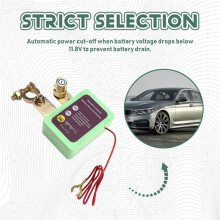 12V/24V 240A Remote Control Battery Disconnect ,Automatic Power Off  for Car Battery Power-Off  Green