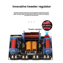 2X 3-Way Speaker Divider 200-500W Professional Speaker Crossover 45Hz-23kHz Stage Home Theater 3-Unit Audio Crossover