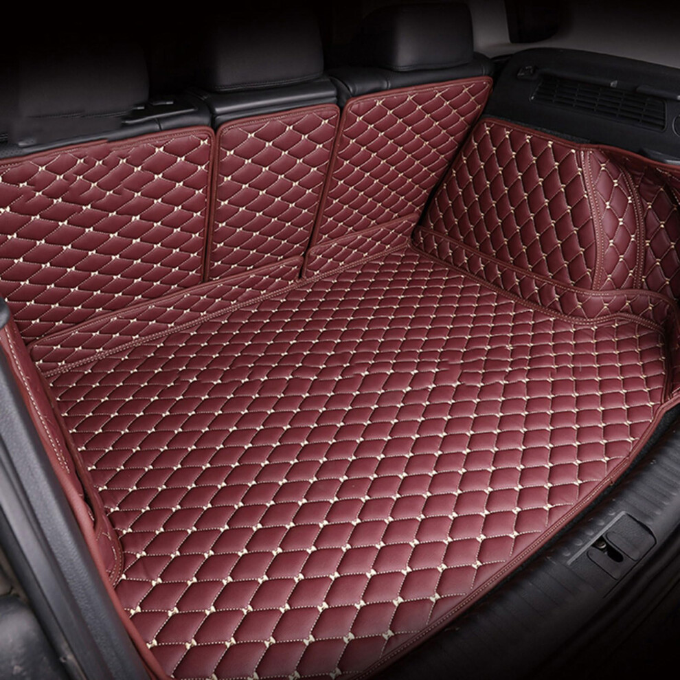 Waterproof Leather Car Trunk Mat For Volvo Xc60 20152017, Coffee Color, Custom Fit Antislip Cargo Protector 9073542725626