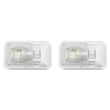 2X Luce da Soffitto 12V per Interni di , Rimorchi, Barche, , Accessori per Auto, Furgoni, Roulotte, Camion