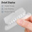 File Folder Tabs, 200 Sets Hanging File Folder Labels 2Inch Plastic Tabs and Inserts for Hanging File Folders 6