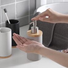 Dozownik MydłA Ceramicznego 400Ml, Styl Skandynawski, Dozownik MydłA w Balsamie do Kuchni i łAzienki - BiałY