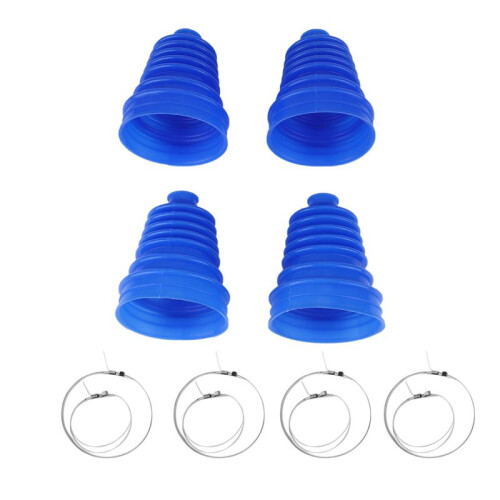 12Sets Car Silicone Constant Speed Dust Cover Universal  Round Clamp Track Connector Kit CV Boot Replacement 2