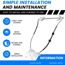 2X Car Rear Door Window Regulator Without Motor for W463 G-Class G500 G55 G550 G63 A4637300746 A4637300946 L