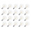 200 Pcs G40 LED Replacement Light Bulbs E12 Screw Base Shatterproof LED Globe Bulbs for Solar String Lights Warm 3