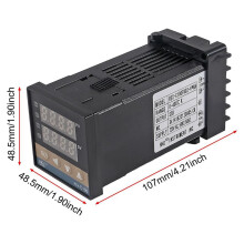5X PID-Temperature Controller REX-C100 Thermostat Kit High Voltage 100ACV to 240ACV+SSR Relay 40DA+ K Probe