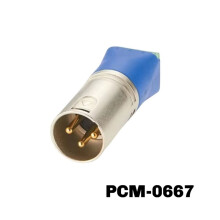 2X 3-Poliger XLR-Stecker auf Schraubklemmenadapter, Lötfreier XLR-Klemmenblock, Mikrofon-Audioanschluss für DMX512 PCM-0667