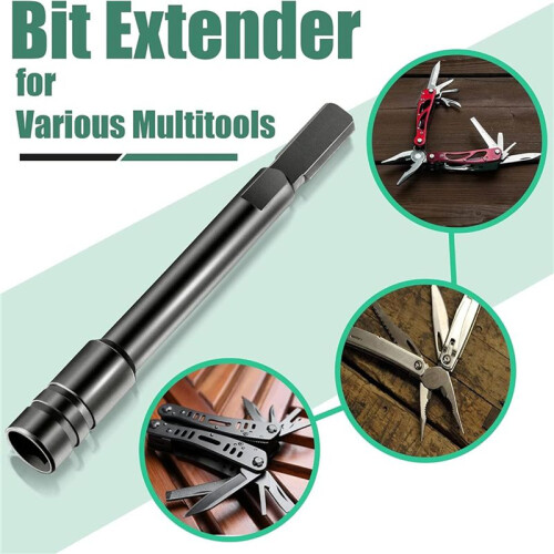 2X Bit Driver Extender Add- Accessory for Multi-Tools,1/4inch Hex Bits Adapter for ,Surge,Wave 2