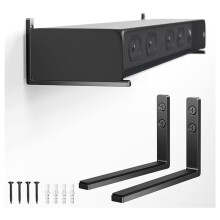 2X New Sound Bar Bracket Adjustable Depth Soundbar Wall Mount Bracket for Sound Bar Mounts Bracket T5EE
