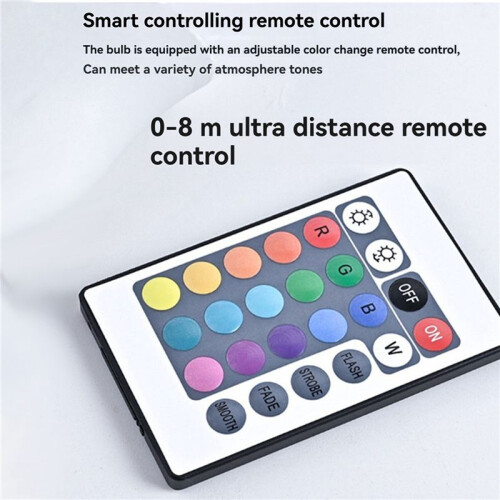 8pcs Gu10 Bulbs and 1remote Control with Memory Function 17colors Changeable Spot Ligh 4dynamic Lighting Modes Spotlight 2