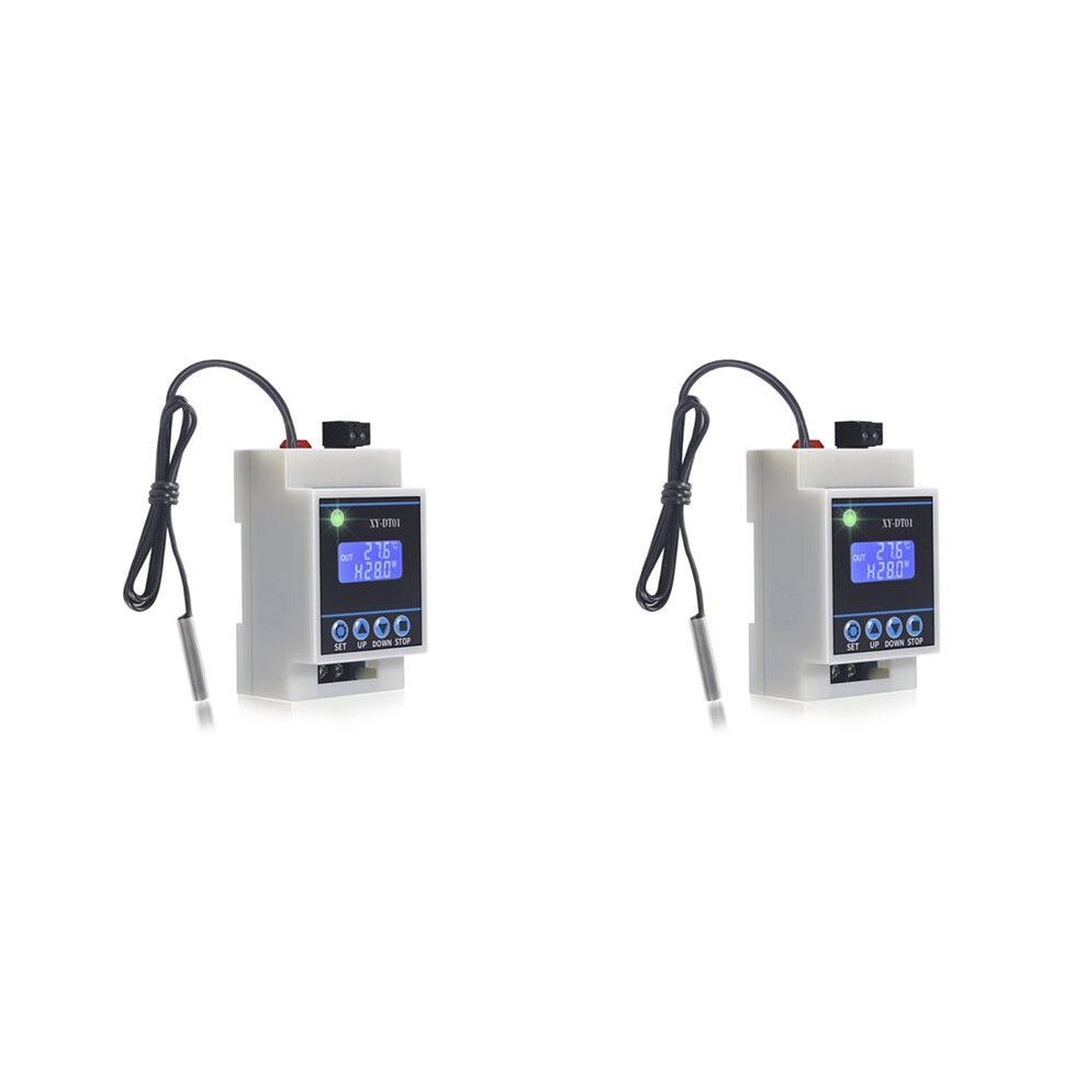 2X Xy-Dt01 Digital Temperature Controller -40-110C Digital Micro-Digital Thermostat With Lcd Display And Sensor 4711039560583