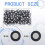 400 Pcs 3D Magnetic Tracking Dot for Scanner Inner 6.0 mm Outer 10 mm Scanning Reference Point  for 3D Scanning 7