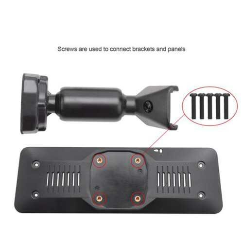 2X Car Rearview Mirror Mounting Bracket with Aluminum ABS Interior Back Plate Panel Bracket 2
