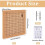 5Conjunto Kit de Macramê com Placa de Cortiça e Alfinetes para Iniciantes em Artesanato DIY (7 X 7 Polegadas) 3