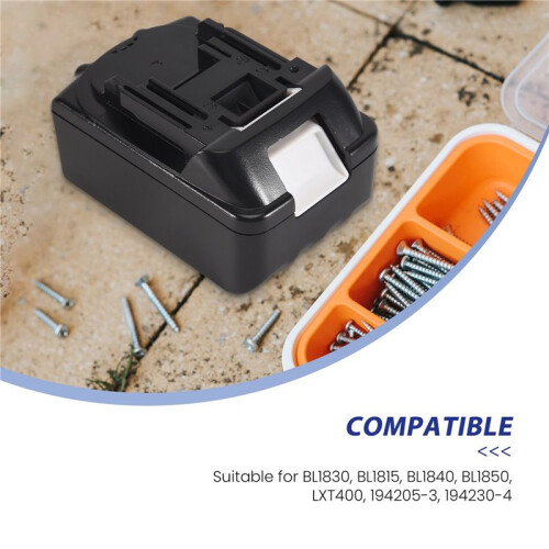 3X BL1830 with Li-Ion Power Tools Battery Case Replacement for  18V BL1840 BL1850 Plastic Shell 2
