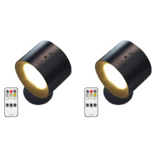 2X Glow Right  Halo Lux,Glow Right Everywhere Light,Glow Right Lights,USB Rechargeable Lights Black