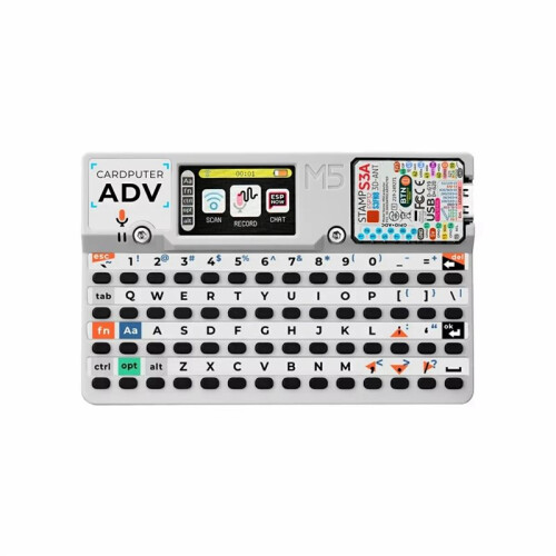 2X Kit de Desenvolvimento Cardputer Adv Version ESP32 para Computador Portátil M5StamPS3A com Tela de 1,14 Polegadas e Teclado de 56 Teclas 1