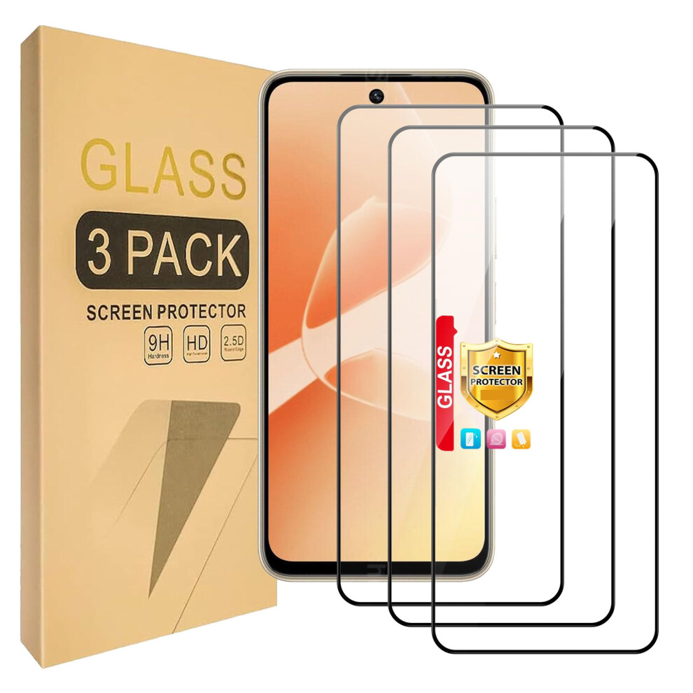 (3 Pack) Tempered Glass Screen Protector For Motorola Moto G34 5G, 9H Hardness, Hd Clarity, Case Friendly 9330225023371
