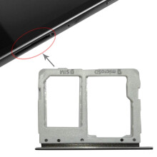 SIM and Micro SD Card Tray Replacement Black Seamless Fit for Galaxy Tab S3 9.7 T825