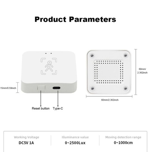 Tuya Zigbee Human Presence Detector  Human Body PIR Sensor MmWave  Microwave Motion Sensor Intensity Detect 2