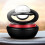 2X Auto Solar Power Luft Erfrischer, Aromatherapie Duft Diffusor Interstellar Suspension Doppel Ring Luft Diffusor, Schwarz 3