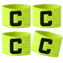 Soccer Captain Armband for Kid Adults-Fluorescent Green