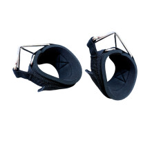 Antislip fitnesshandgreep met meerdere gespen,-Zilveren T-gesp
