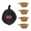 4Pcs Strong Plastic Camping Tableware BBQ-4 khaki portable bow 1