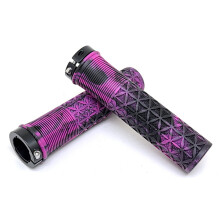2pcs Large Pad Bike Handlebars Cover Mountain Bike-Pink Black