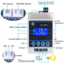 2X XY-DT01 Digitale Temperatuurregelaar -40-110C Digitale Micro-Digitale Thermostaat met Lcd-Scherm en Waterdichte Sensor