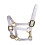 Comfortable Luxurious Leather Horse Headstall Headgear-White M 1