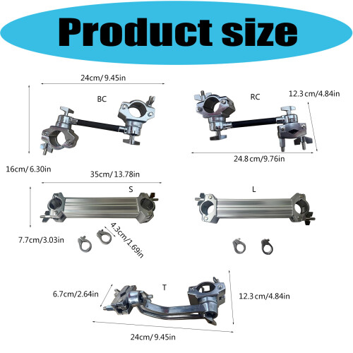 Universal Drum Mounting Clamp with Quick and Easy-Rotary clamp 2