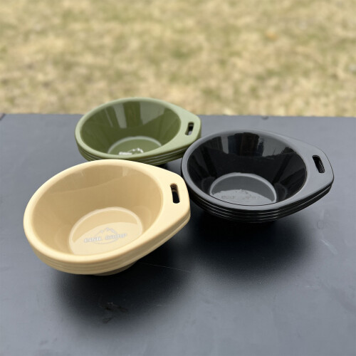 Sicherer stapelbarer Wasserbecher, Campingschüssel,-Schwarz 2