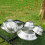 Completed 12Pcs Camping Tableware Stainless-12piece dinner plat 5