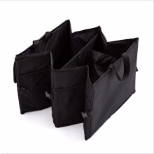 Foldable Car Trunk Organizer with Pockets, Heavy Duty SUV Storage with Reinforced Bottom Plate