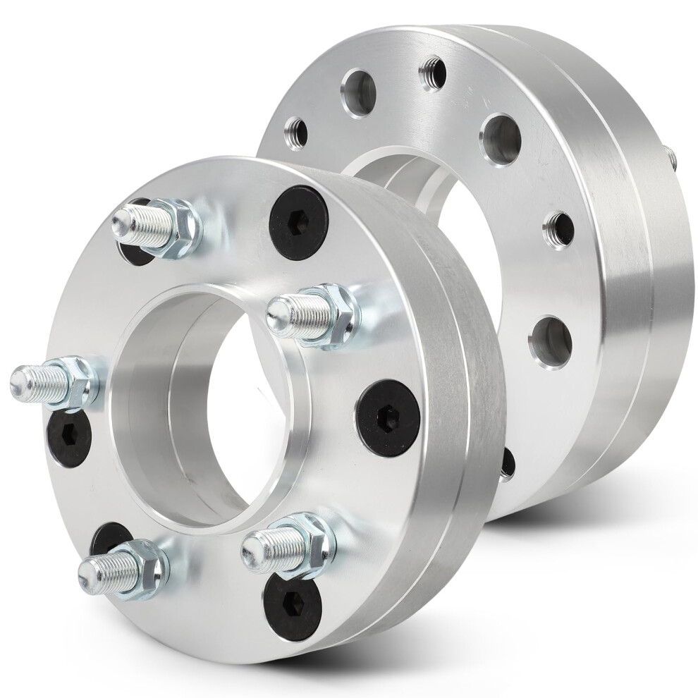 2 Inch 6X135 To 5X5 Wheel Adapters And Spacers, 87.1Mm Hub, 14X1.5 Studs, For Ford F150 Expedition Lincoln Navigator 9455672283045