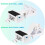 Shipping Label Holder for Roll and Fanfold Thermal Labels Work with Desktop Label Printer 4